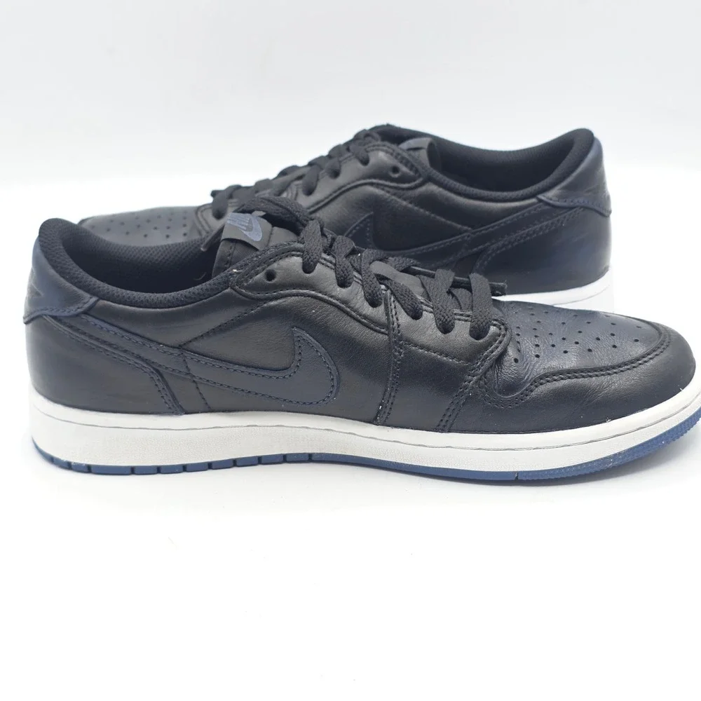 Nike Air Jordan 1 Low OG Mens 9.5 Black Mystic Navy CZ0790-041 Retro Basketball